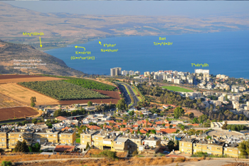 Teveryah & north shore of Yam Kineret